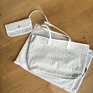 ❤️Goyard White mm tote